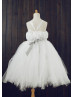 Ivory Tulle Cute Tutu Flower Girl Dress